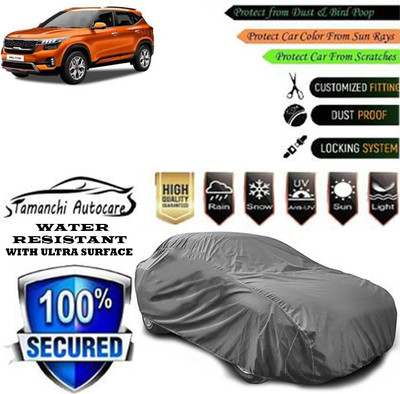 Tamanchi Autocare Car Cover For Kia Seltos GTX Plus 1.4(Grey)
