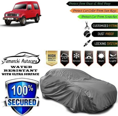 Tamanchi Autocare Car Cover For Maruti Suzuki Gypsy King Hard Top Ambulance(Grey)