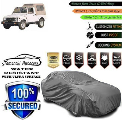 Tamanchi Autocare Car Cover For Maruti Suzuki Gypsy 1000(Grey)