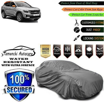 Tamanchi Autocare Car Cover For Kia Seltos HTX 1.5 Diesel Dual Tone(Grey)