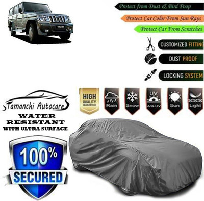 Tamanchi Autocare Car Cover For Mahindra Bolero DI NON AC BS III White(Grey)
