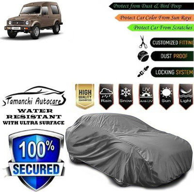 Tamanchi Autocare Car Cover For Maruti Suzuki Gypsy King Soft Top MPI(Grey)