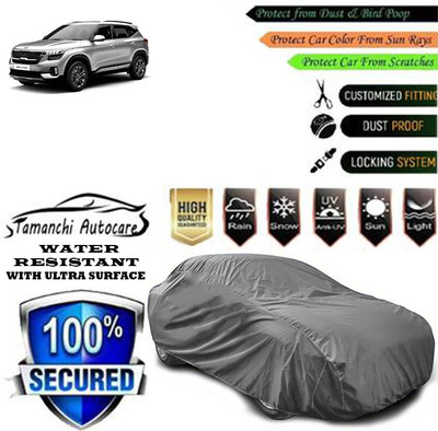 Tamanchi Autocare Car Cover For Kia Seltos GTX Plus AT 1.5 Diesel(Grey)