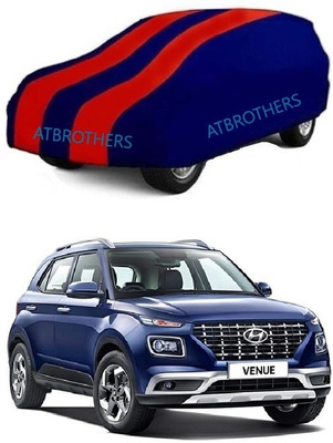 ATBROTHERS Car Cover For Hyundai Venue (Without Mirror Pockets)(Blue, Red)
