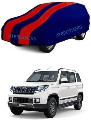 ATBROTHERS Car Cover For Mahindra TUV300 (Without Mirror Pockets)(Blue, Red)