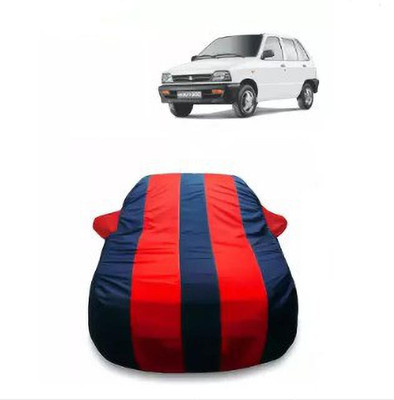 AUTOSITE Car Cover For Maruti Suzuki 800 (With Mirror Pockets)(Red, Blue)