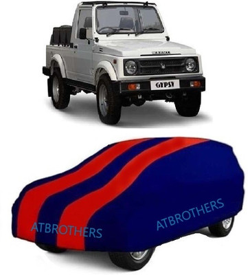 ATBROTHERS Car Cover For Maruti Suzuki Gypsy MG-410 (Without Mirror Pockets)(Blue, Red)