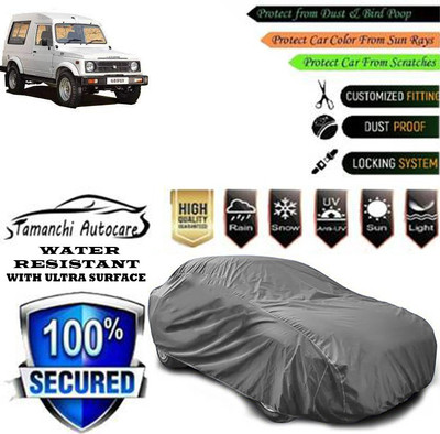 Tamanchi Autocare Car Cover For Maruti Suzuki Gypsy(Grey)