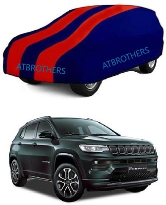ATBROTHERS Car Cover For Jeep Compass 2.0 Bedrock (Without Mirror Pockets)(Blue, Red)