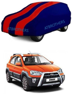 SRI GORAKHNATH TRADERS Car Cover For Toyota Etios Cross 1.5L V Petrol (Without Mirror Pockets)(Blue, Red)