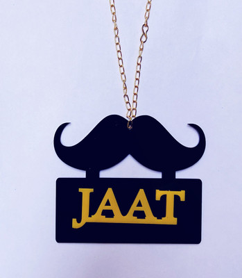 RohanEshop Jaat Hindi / English Double Side Acrylic car hanging mirror ornament pendant Car Hanging Ornament(Pack of 1)