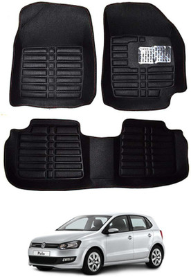 RKPSP Plastic 5D Mat For  Volkswagen Polo(Black)