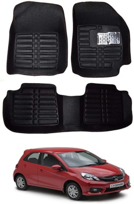 RKPSP Plastic 5D Mat For  Honda Brio(Black)