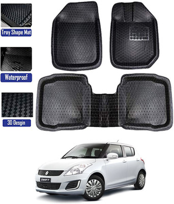 RKPSP PVC Tray Mat For  Maruti Suzuki Swift(Black)