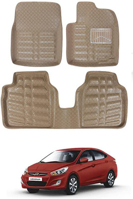 RKPSP Plastic 5D Mat For  Hyundai Verna(Beige)