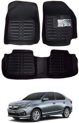 RKPSP Plastic 5D Mat For  Honda Amaze(Black)