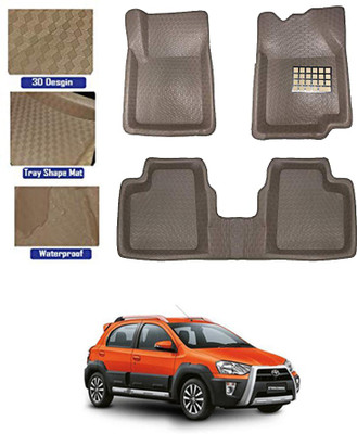 RKPSP PVC Tray Mat For  Toyota Etios Cross(Beige)
