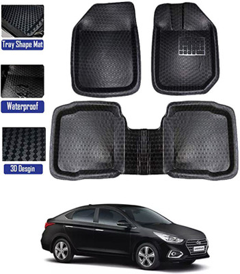 RKPSP PVC Tray Mat For  Hyundai Verna(Black)