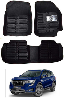 RKPSP Plastic 5D Mat For  Mahindra Universal For Car(Black)
