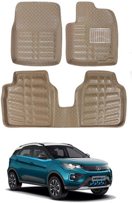RKPSP Plastic 5D Mat For  Tata Nexon EV(Beige)