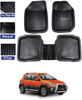 RKPSP PVC Tray Mat For  Toyota Etios Cross(Black)