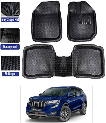 RKPSP PVC Tray Mat For  Mahindra Universal For Car(Black)