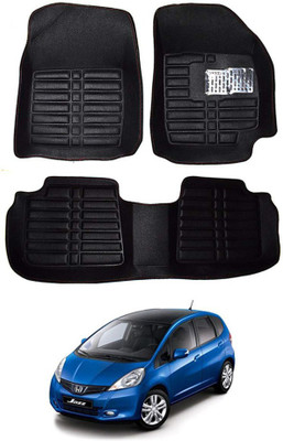RKPSP Plastic 5D Mat For  Honda Jazz(Black)
