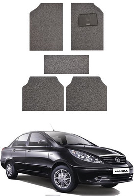 RKPSP PVC 5D Mat For  Tata Manza(Black)