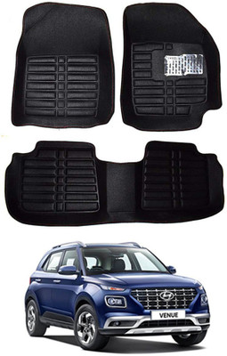 RKPSP Plastic 5D Mat For  Hyundai Venue(Black)