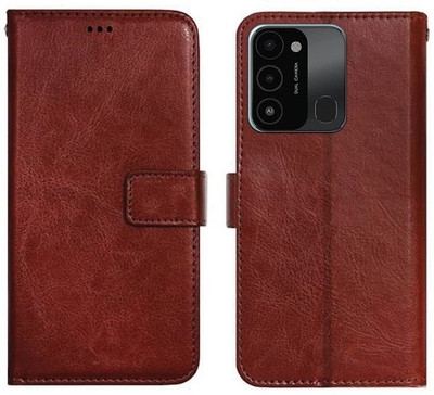 AmericHome Back Cover for Tecno Spark 8C(Brown, Shock Proof, Pack of: 1)