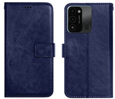 CASETREE Flip Cover for Tecno Spark Go 2022(Blue, Grip Case, Pack of: 1)