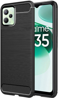 LILLIPUT Back Cover for Realme C35(Black, Pack of: 1)