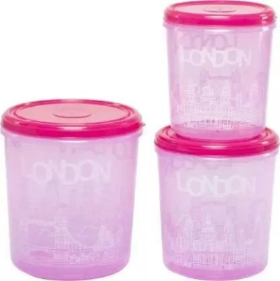 PRAGATI SALES Plastic Utility Container  - 5 L, 7 L, 10 L(Pack of 3, Pink)