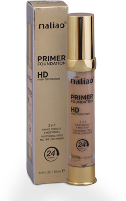 maliao beauty Primer Foundation HD Foundation 3 in 1 40ml Foundation(Natural Buff, 40 g)