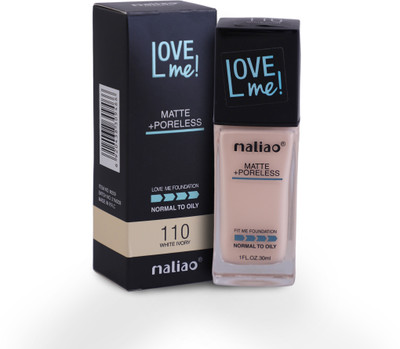 maliao Love Me Liquid Foundation Matte With Poreless White ivory  Foundation(White Ivory, 30 ml)