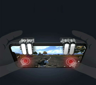 VibeX Metallic Six-Finger Assist Game Shortcut Button-Q1  Gaming Accessory Kit(Silver, For Android, iOS)