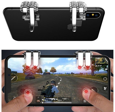 VibeX SmartPhone Game Shooter Controller-K8  Gaming Accessory Kit(Silver, For Android, iOS)