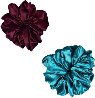 NNR VOLUMIZER HAIR SCRUNCHIES Rubber Band(Maroon, Green)