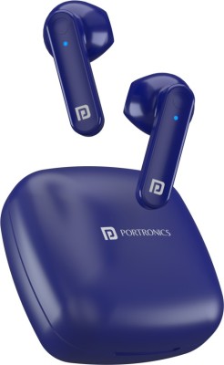Portronics Harmonics Twins S2 Bluetooth Headset(Blue, True Wireless)