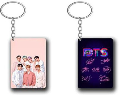Convay BTS Army Logo Rectangle Shape Key-Chain pack 2 Key Chain