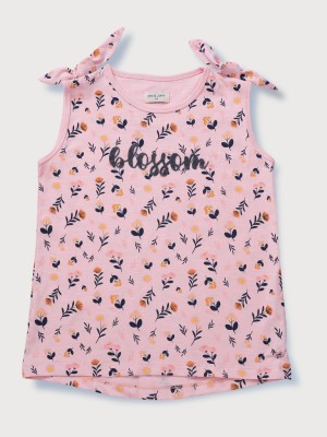 GINI & JONY Baby Girls Casual Cotton Blend Top(Pink, Pack of 1)