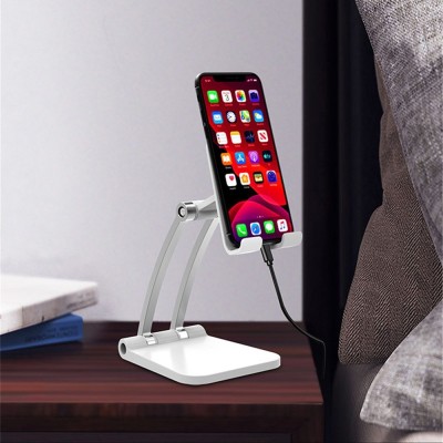 FKU Aluminium Heavy Base Foldable Phone Tablet Stand Mobile Holder