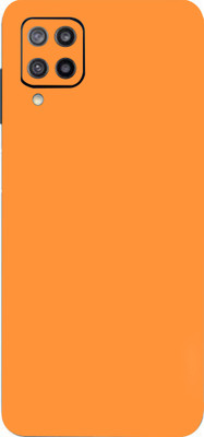 TJ CREATION Samsung Galaxy F12, SAMSUNG Galaxy F12 Mobile Skin(Ultra Super Orange Matte Skin With High Matte Finish.)