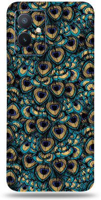 SkinoMania Iqoo Z6 5g Mobile Skin Mobile Skin(Multicolor Peacock-Feather)