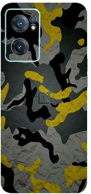 Jeeva Creation One Plus Nord Ce2 5g Mobile Skin(Ultra Super Military Yellow Camoflage Skin With High Matte Finish.)