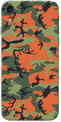 Orgic India Apple iPhone XR Mobile Skin(Camo Green & RED)