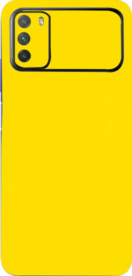 TJ CREATION Poco M3, Xiaomi Poco M3 Mobile Skin(Ulltra Super Yellow Matte Skin With High Mattte Finish.)