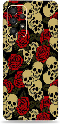 SkinoMania Samsng Glx A33(5G) Mobile Skin(Multicolor Skull & Roses)