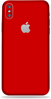 AsSkin Apple iPhone X Mobile Skin(Ultra Super Red Matte Skin With High Matte Finish..)
