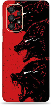 SkinoMania Samsng Glx A33(5G) Mobile Skin(Multicolor Red Wolf)